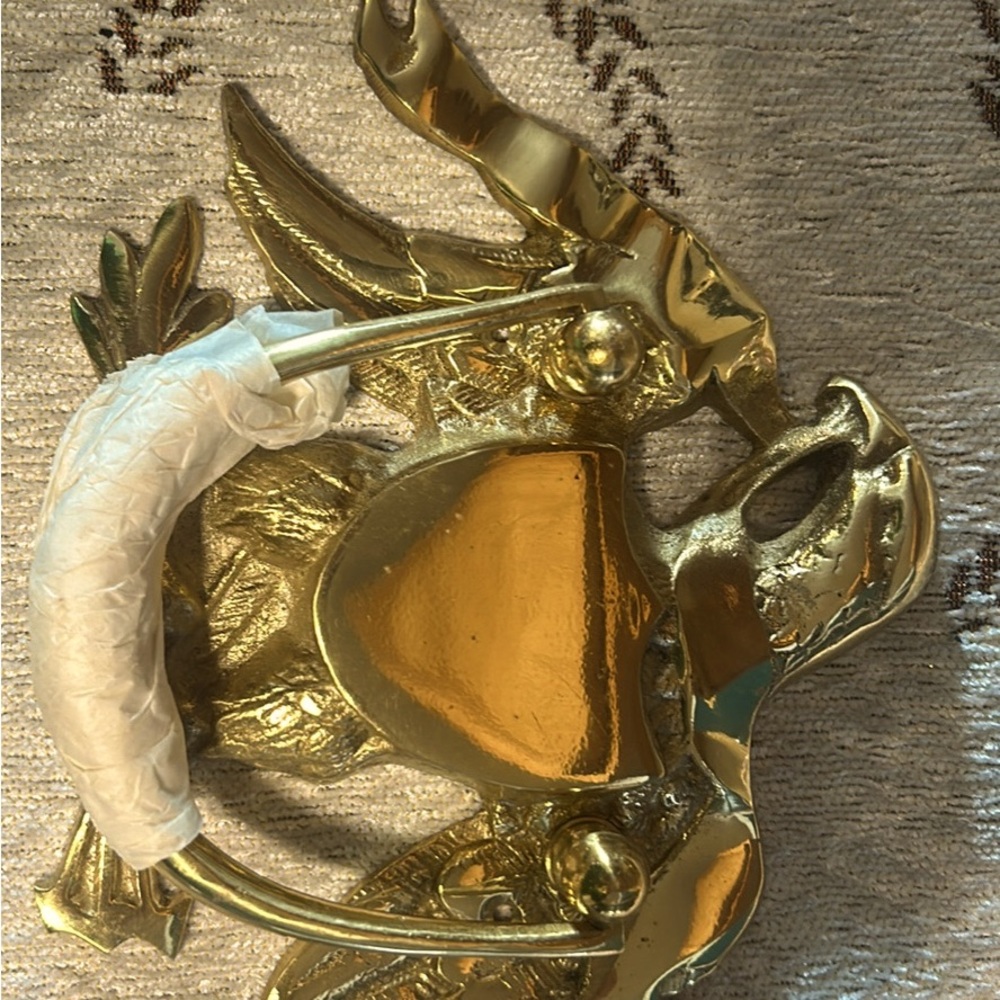 Brass eagle door knocker marker made in Japan